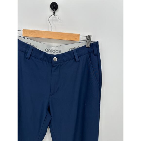 Adidas Pants Men 32x32* Navy Blue Golf Active Button Front Outdoors - Picture 5 of 9